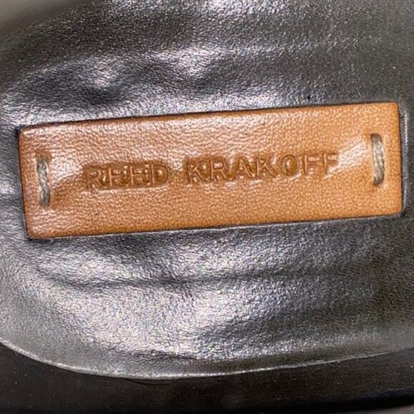 REED KRAKOFF $1k Black Suede Italian Made Chelsea Boots | 37.5 US 7.5 - Picture 15 of 16